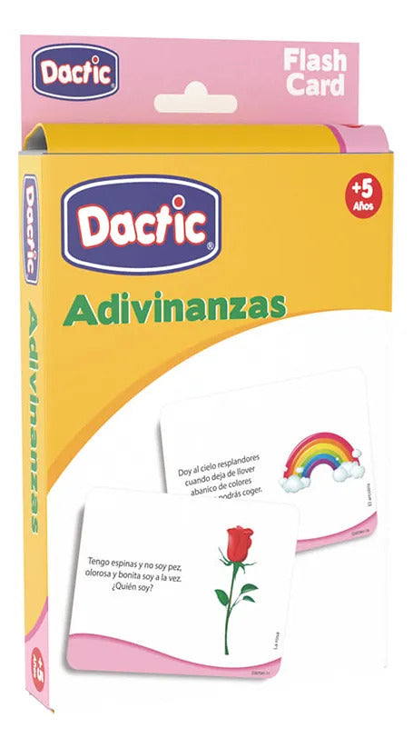 Láminas de Adivinanzas Dactic 60 Piezas +5 Años