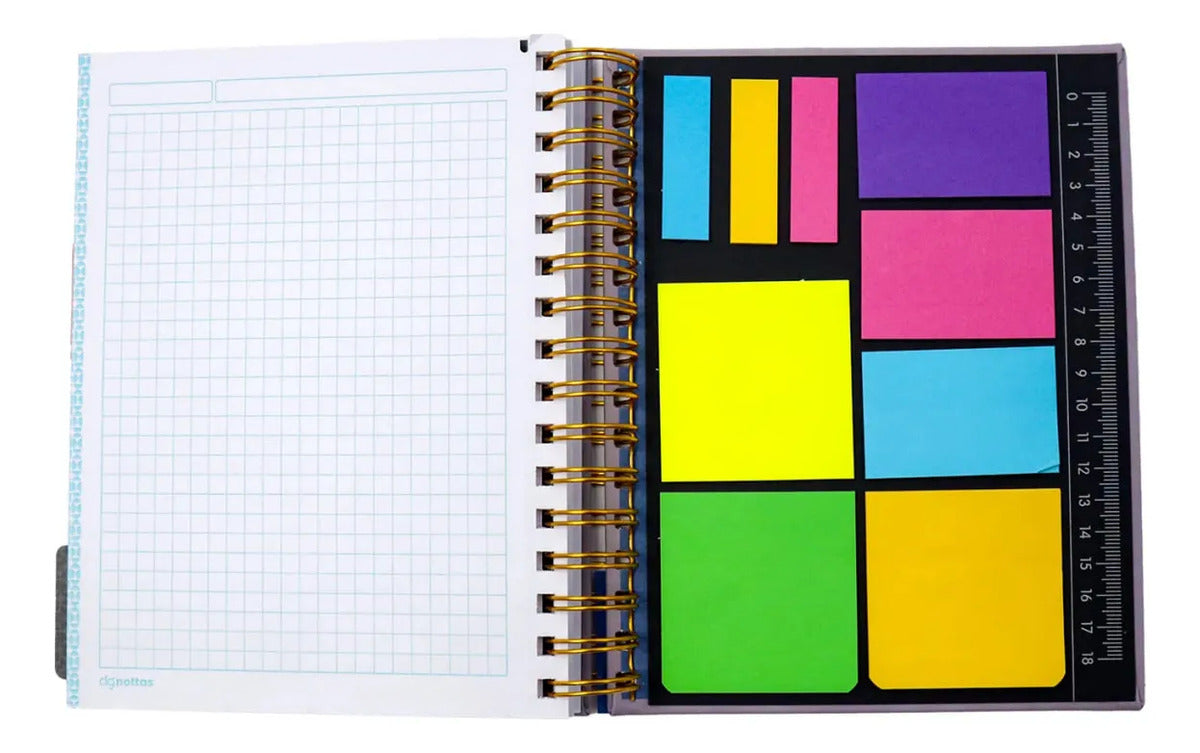 Cuaderno A5 Tapa Dura Dgnottas Cuadriculado