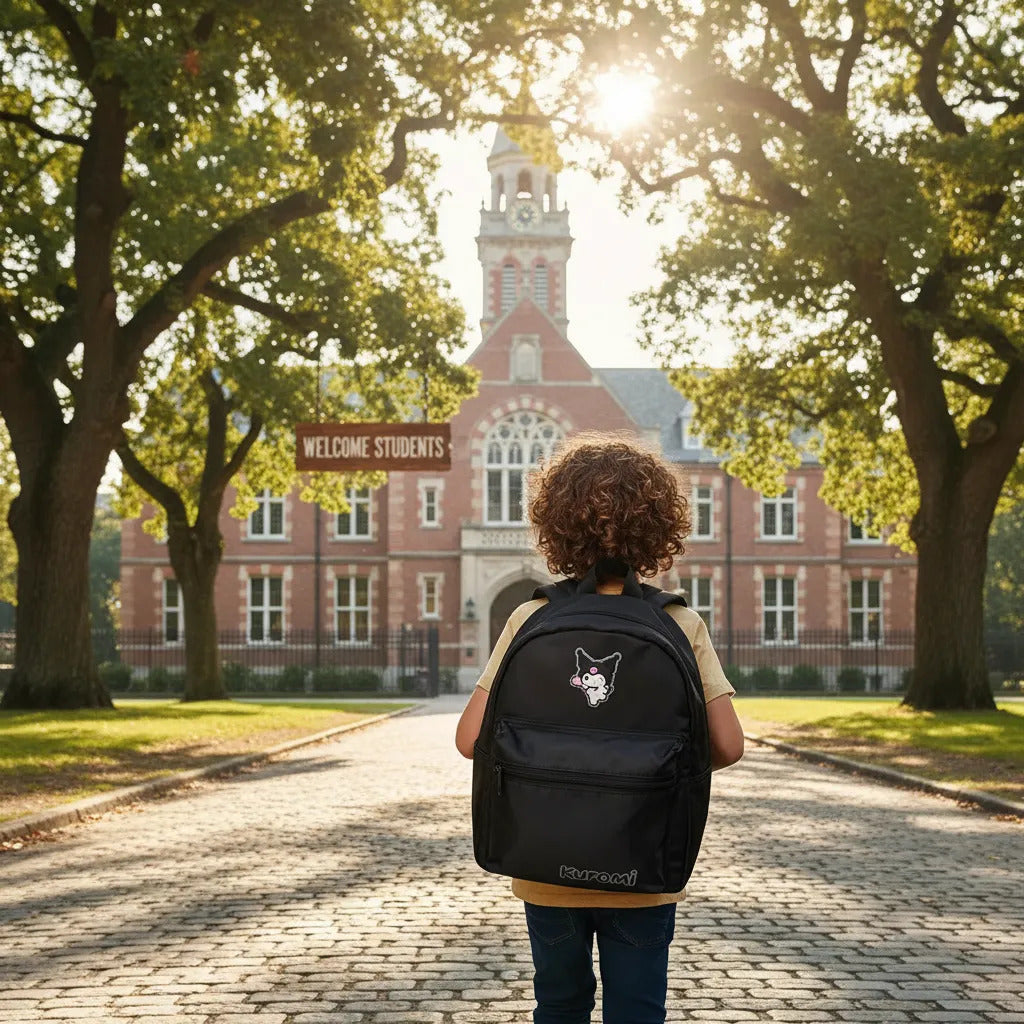Mochila Kuromi Escolar Infantil Poliéster