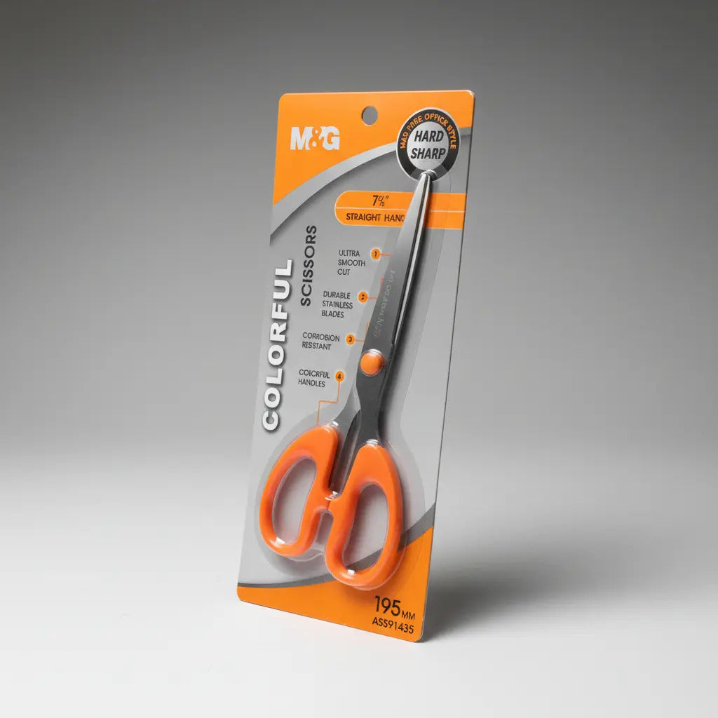 Tijera M&G Colorful Scissors 19.5cm Manualidades
