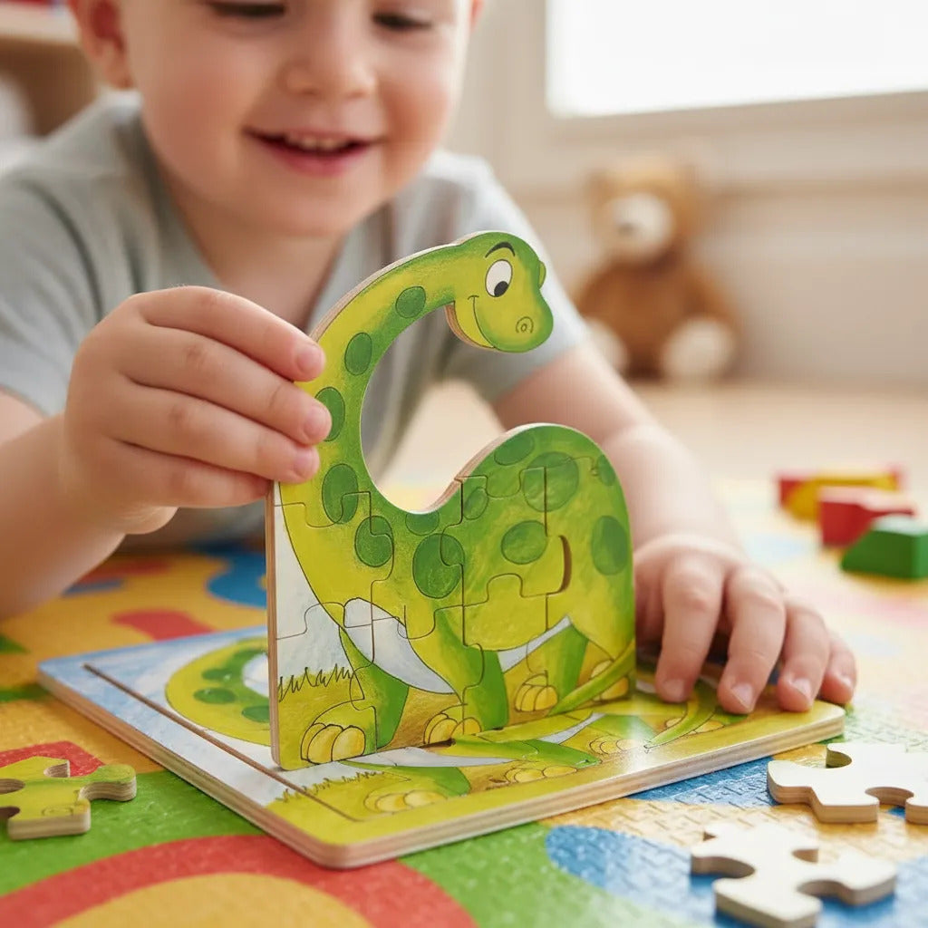 Puzzle de Madera Dinosaurio 20 Piezas Dactic