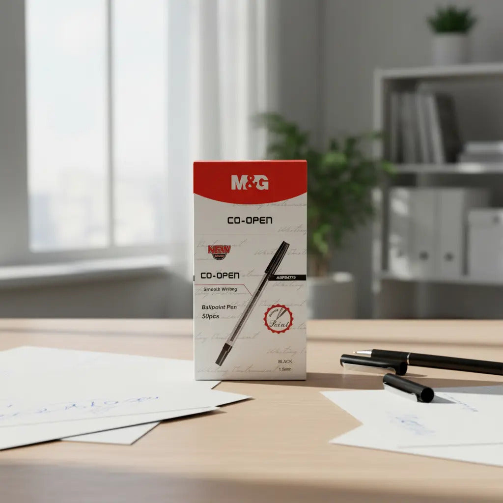 Bolígrafos M&g  1.0mm Caja 50 Lápiz Pasta Escribe C/calidad