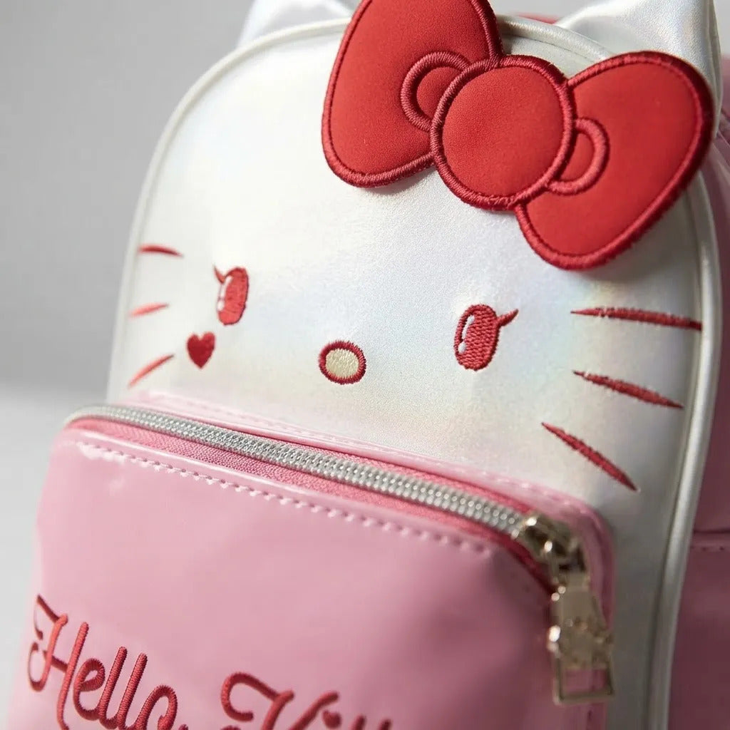 Mochila Escolar Hello Kitty Estampada 10L
