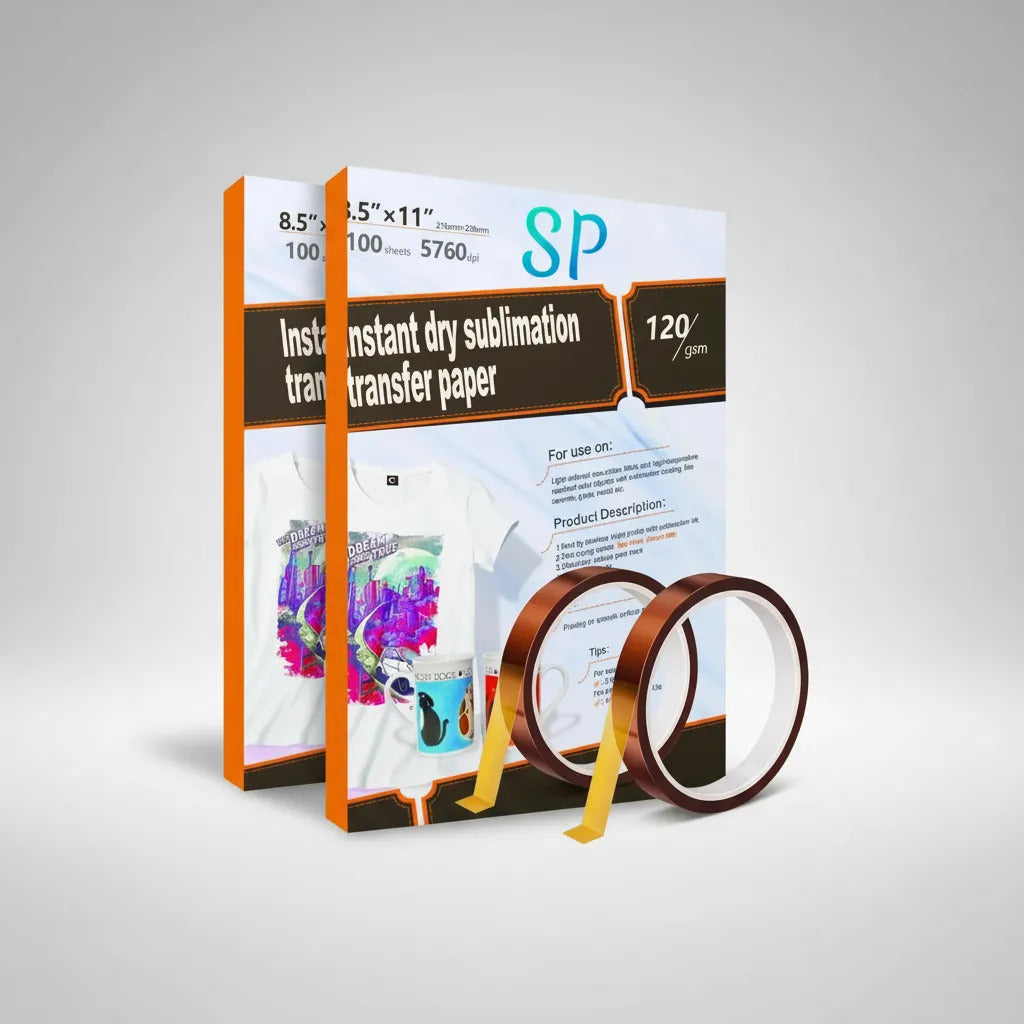 Papel Sublimación 200 Hojas Carta + 2 Cintas Térmicas