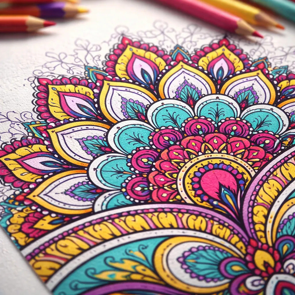 Libro para Colorear Mandalas Adix, 50 Páginas
