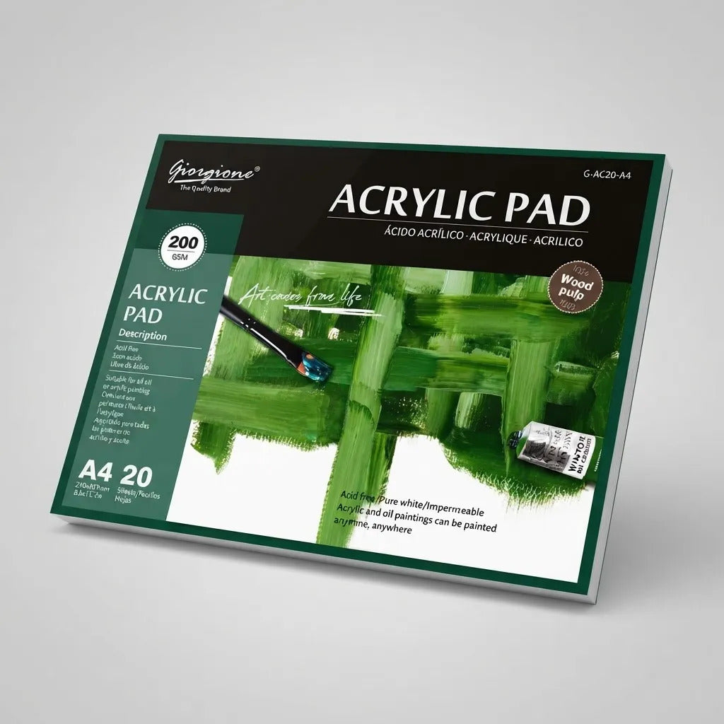 Block para Pintura Acrílica y Óleo Giorgione A4 200g