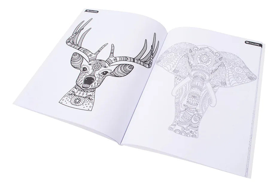 Libro para Colorear Mandala Animal Adix 50 Páginas