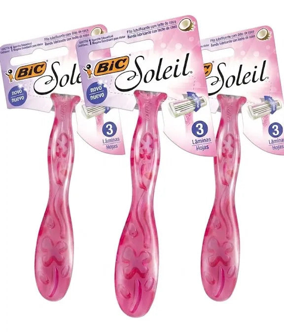 Maquinilla Bic Soleil Pivot 3 Hojas Pack x3