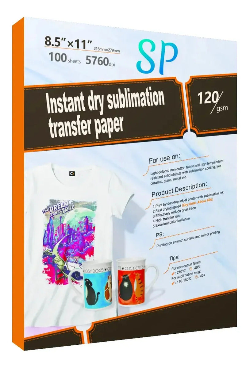 Papel Sublimación Premium x 500 Hojas 120g