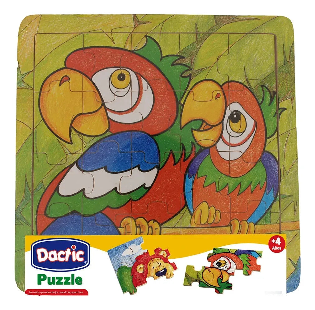 Puzzle de Madera Loro 20 Piezas Dactic