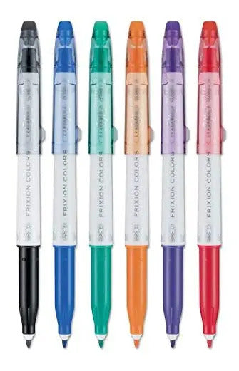Set 6 Marcadores Pilot Frixion Tinta Borrable