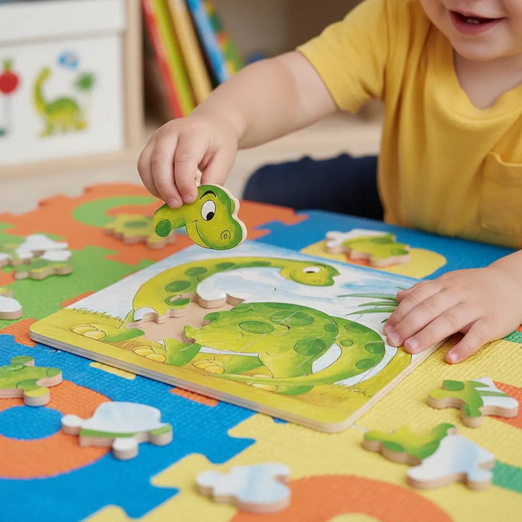 Puzzle de Madera Dinosaurio 20 Piezas Dactic