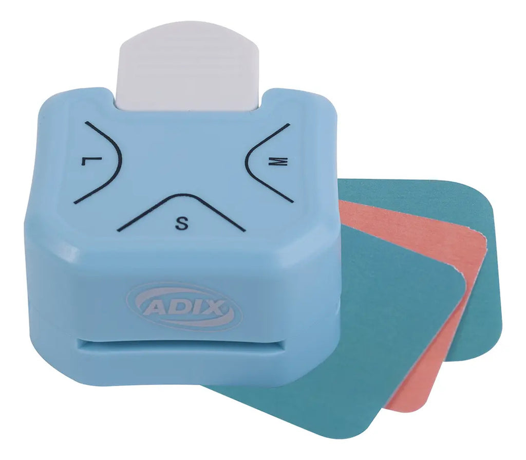 Perforadora Triple Esquina Redondeada Adix 3 Medidas
