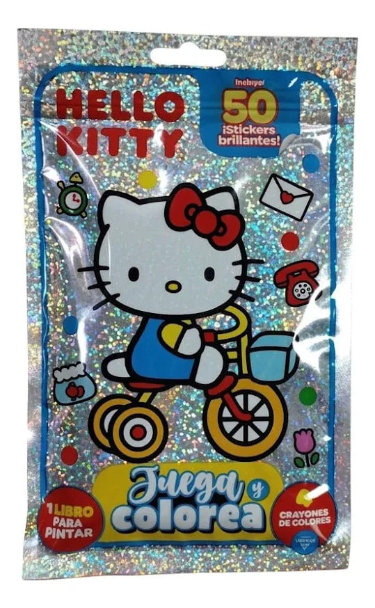 Set Juega y Colorea Hello Kitty con Lápices