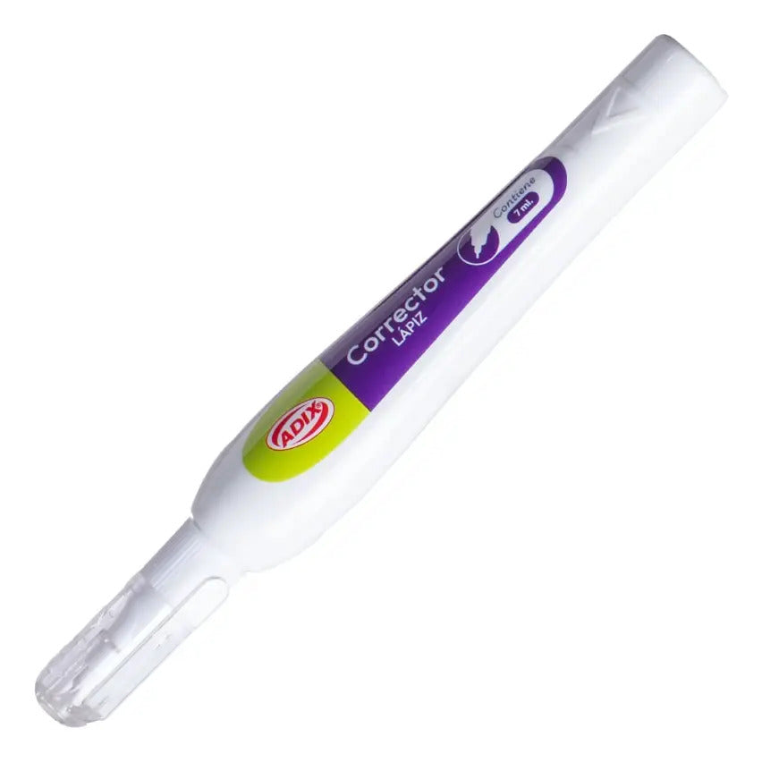 Corrector Líquido Adix Lápiz 7ml Punta Fina
