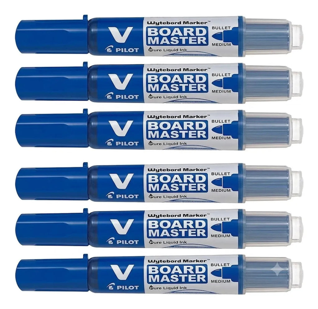 Pack 6 Marcadores Pizarra Pilot V Board Master Recargables