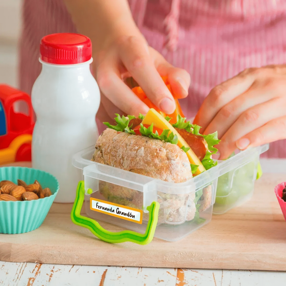 30 Etiquetas Autoadhesivas Escolares Resistente Al Agua 70x14 Y 70x25