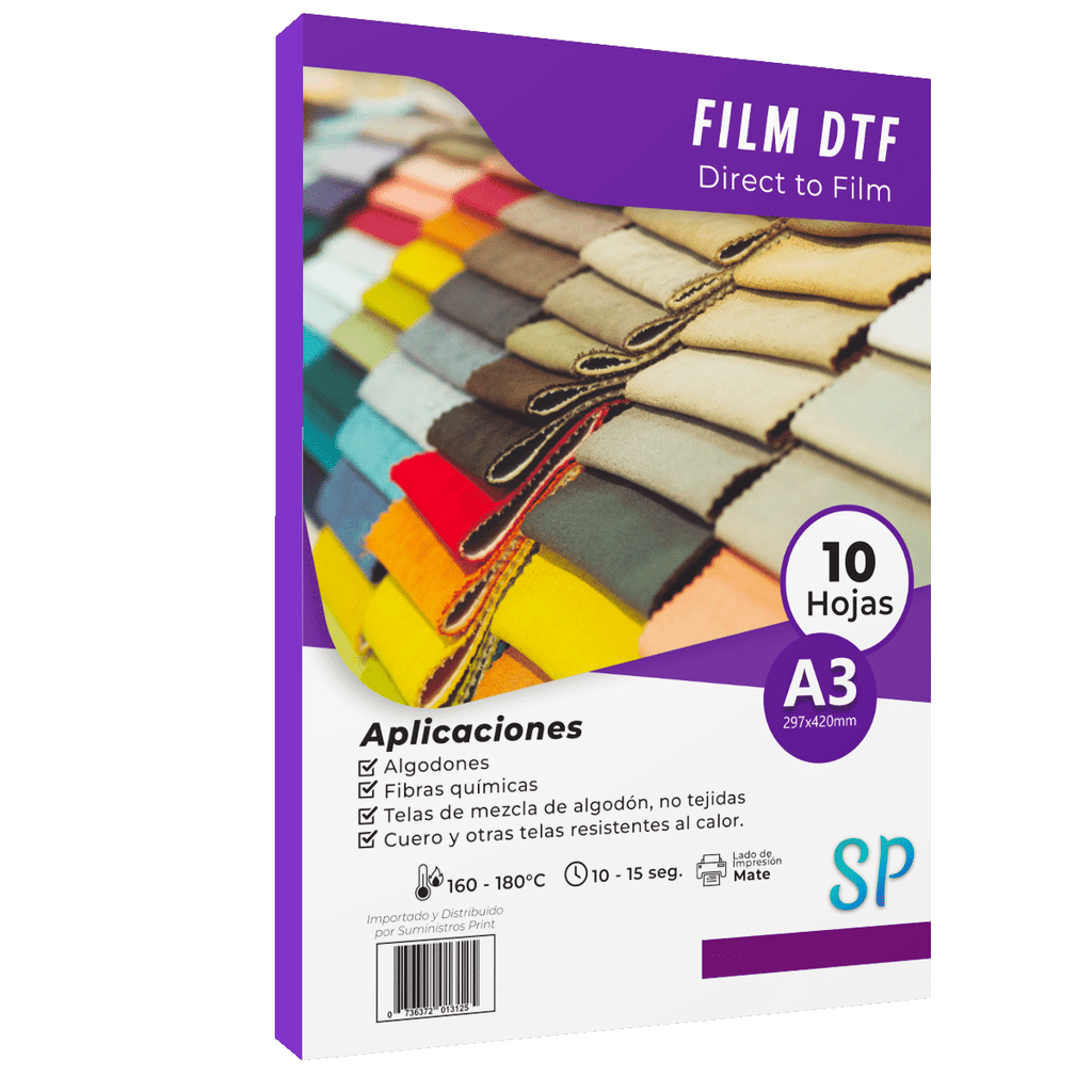 Papel Film DTF A3 x 10 Hojas SP - Direct To Film Para Estampar