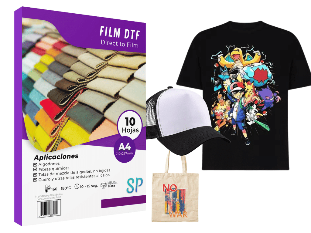 Papel Film DTF A4 x 100 Hojas SP - Film DTF Transfer Para Estampar