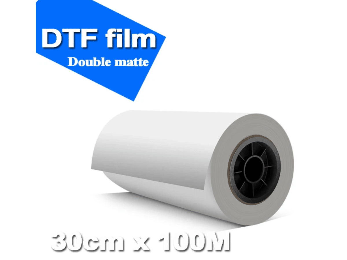 Rollo Film DTF 30cm x 100m Papel Transfer PET para Estampado Textil