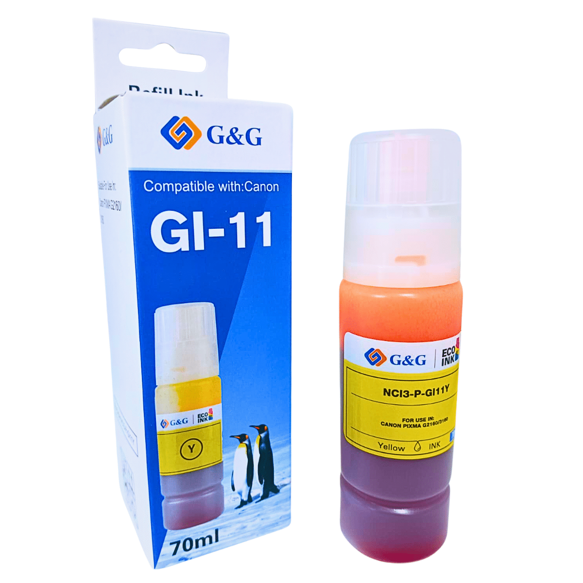 Tintas GI-11 Para Canon G2160 G3160 Calidad Premium