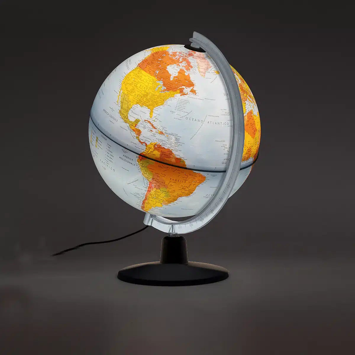 Globo Terráqueo con Realidad Aumentada y Luz LED – 25 cm, Certificado Tecnodidattica