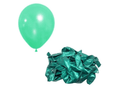 Globos Verde Esmeralda Látex Metálico Decorativo R10 24 Und