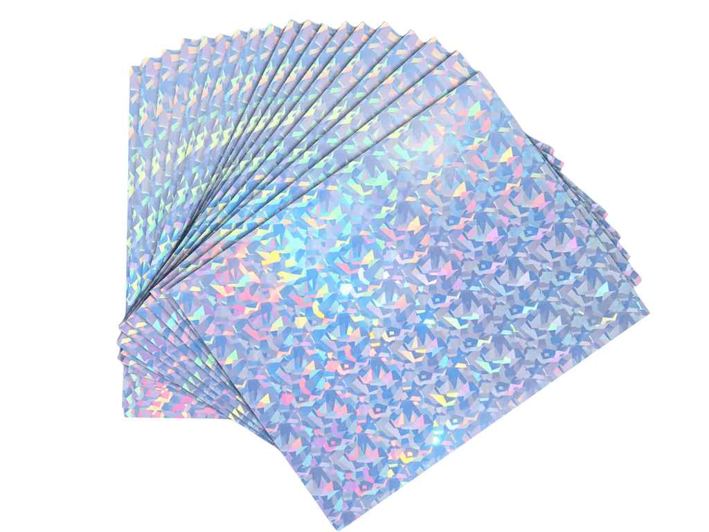 Papel Adhesivo Holográfico Con Diamantes Imprimible A4 X 20 Hojas SP