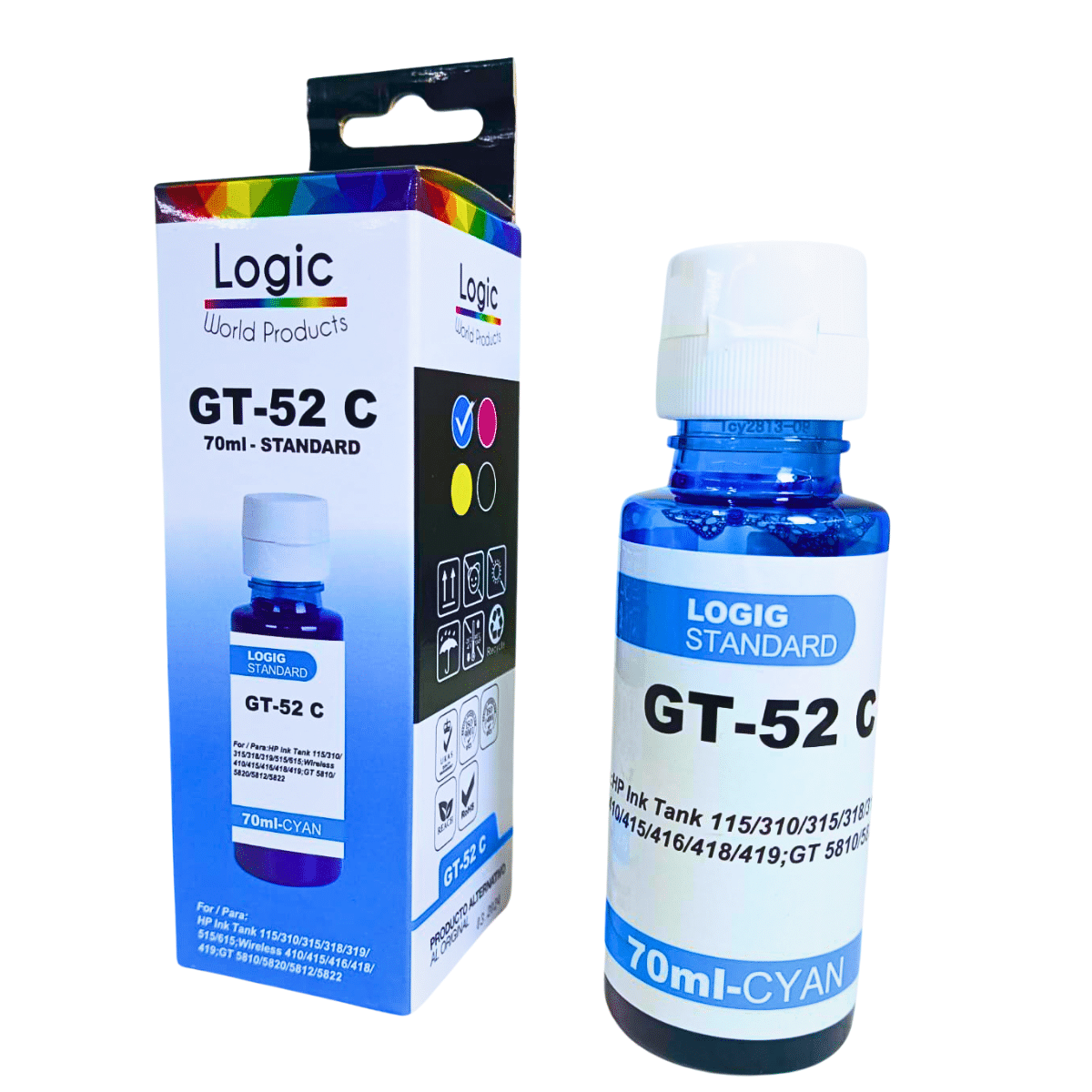 Tintas Alternativas para HP GT - Todos Los Colores | Alta Calidad y Durabilidad