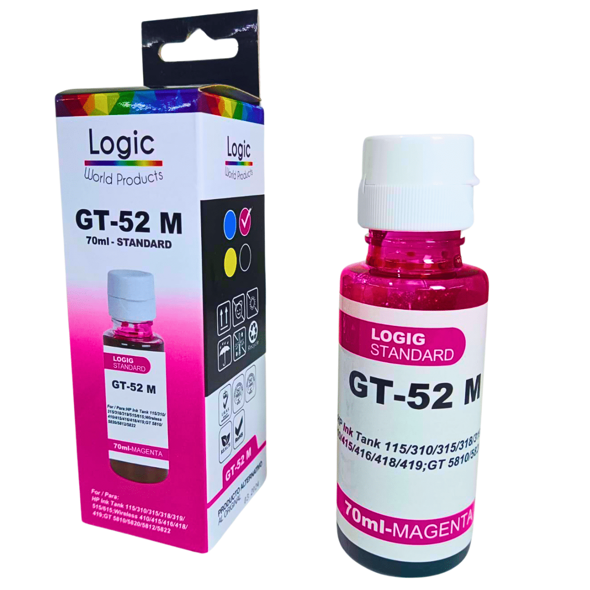 Tintas Alternativas para HP GT - Todos Los Colores | Alta Calidad y Durabilidad