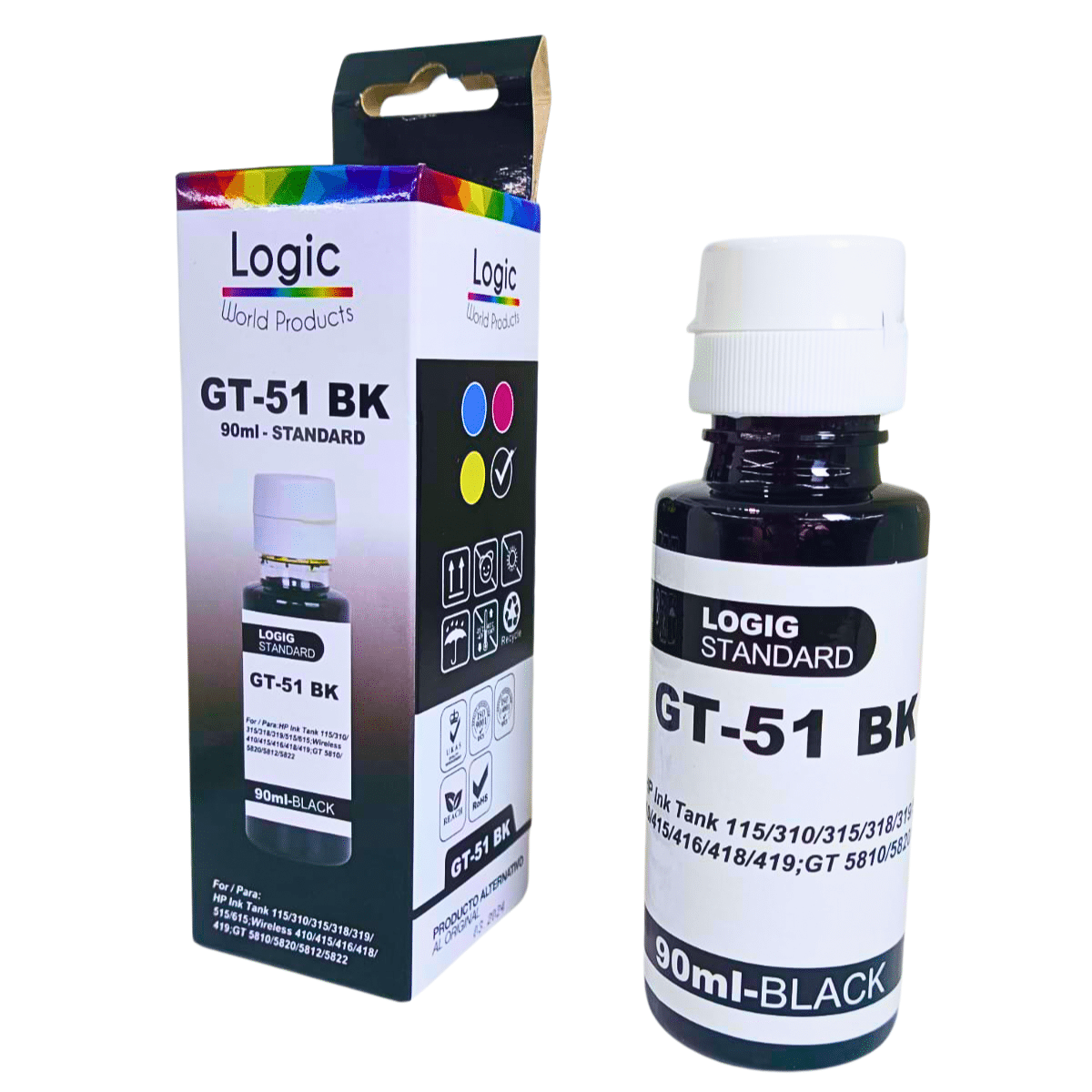 Tintas Alternativas para HP GT - Todos Los Colores | Alta Calidad y Durabilidad