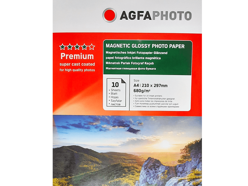 Papel Fotográfico Magnético A4 Glossy 680 X 10 Hojas Premium