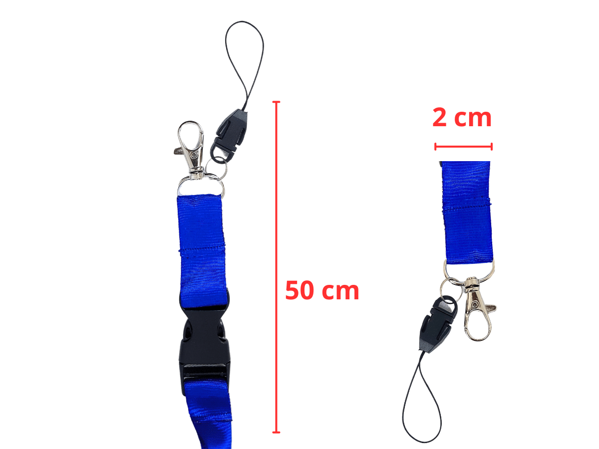 Pack 5 Lanyard Para Porta Credencial de 2 X 50 cm Cinta Credencial