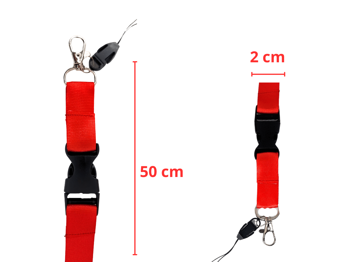 Pack 5 Lanyard Para Porta Credencial de 2 X 50 cm Cinta Credencial