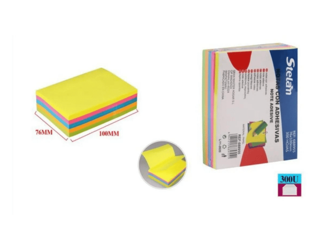 Tacos de Notas Adhesivas: 300 Colores Para tu Organización Perfecta
