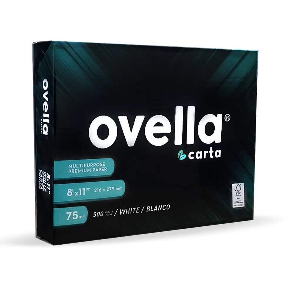 Papel Fotocopia Ovella Resma Carta 75 G/m2 X 500 Hojas