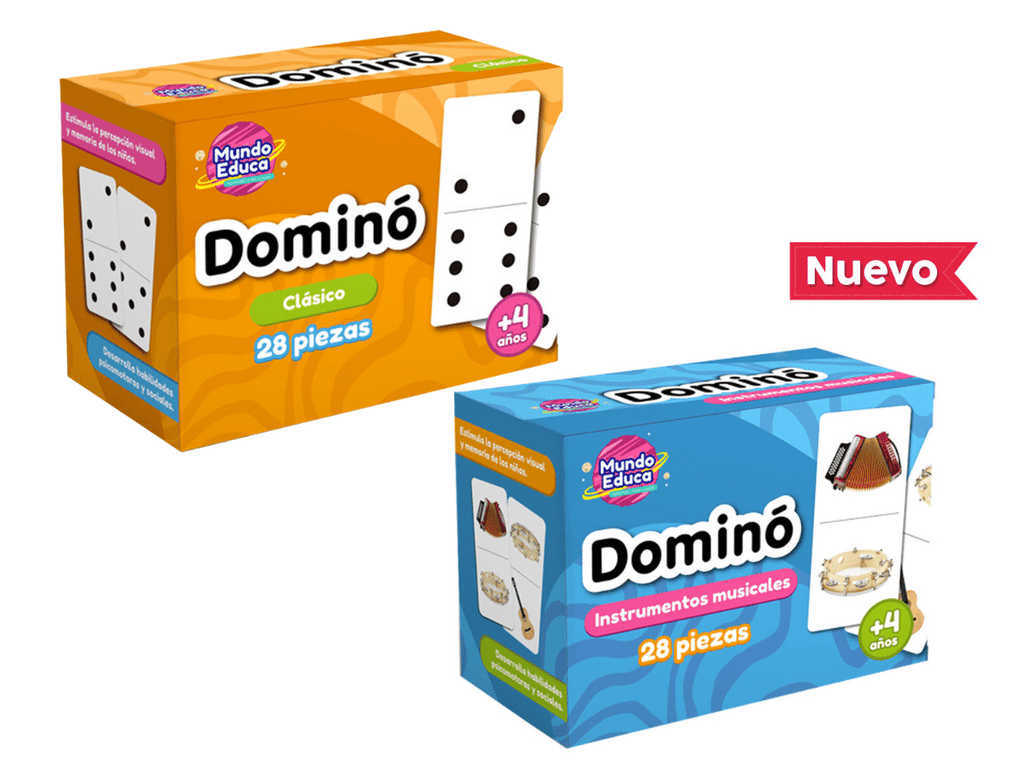 Pack Dominó 2 Temáticas Diferentes 56 Piezas Adetec - 1210
