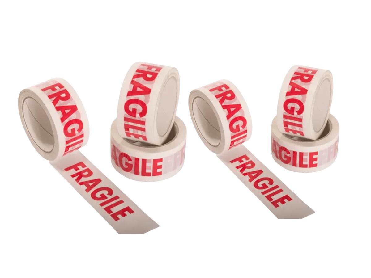 Pack 6 Cintas Fragil Para Embalaje De 45 mm X 40 Metros