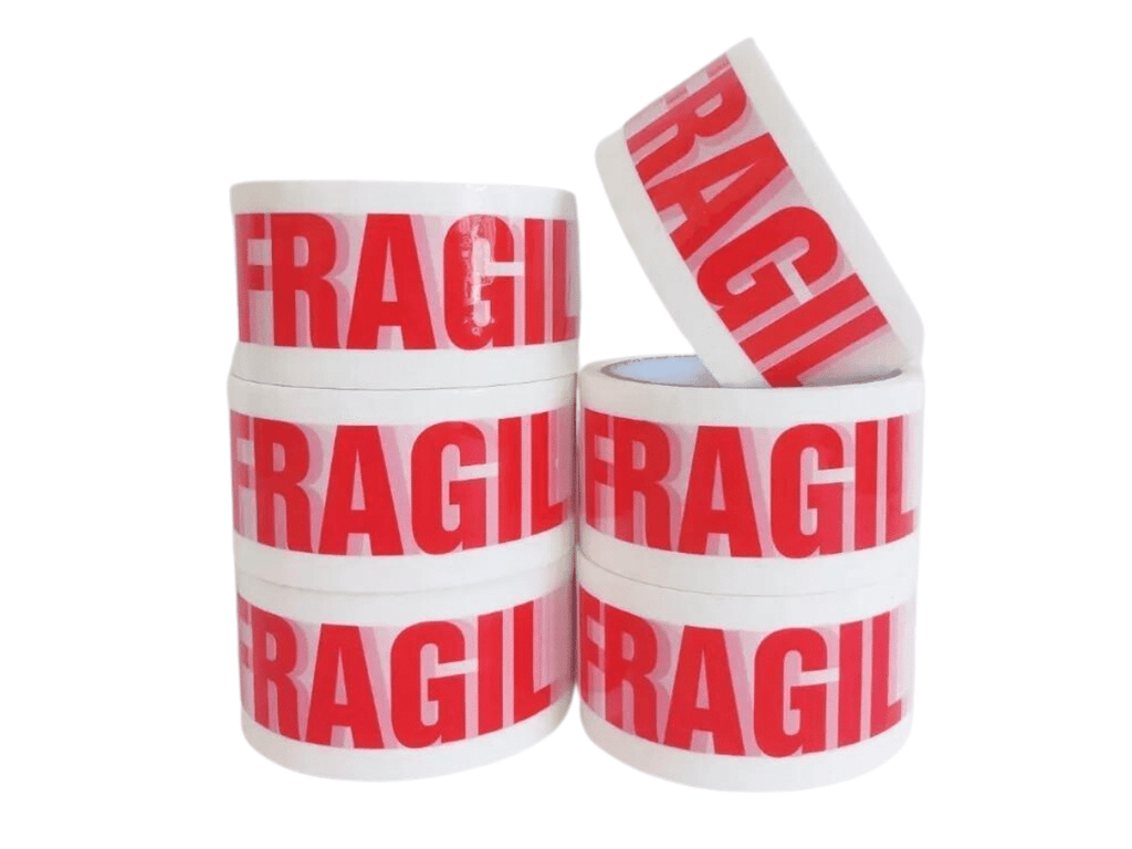 Pack 6 Cintas Fragil Para Embalaje De 45 mm X 40 Metros