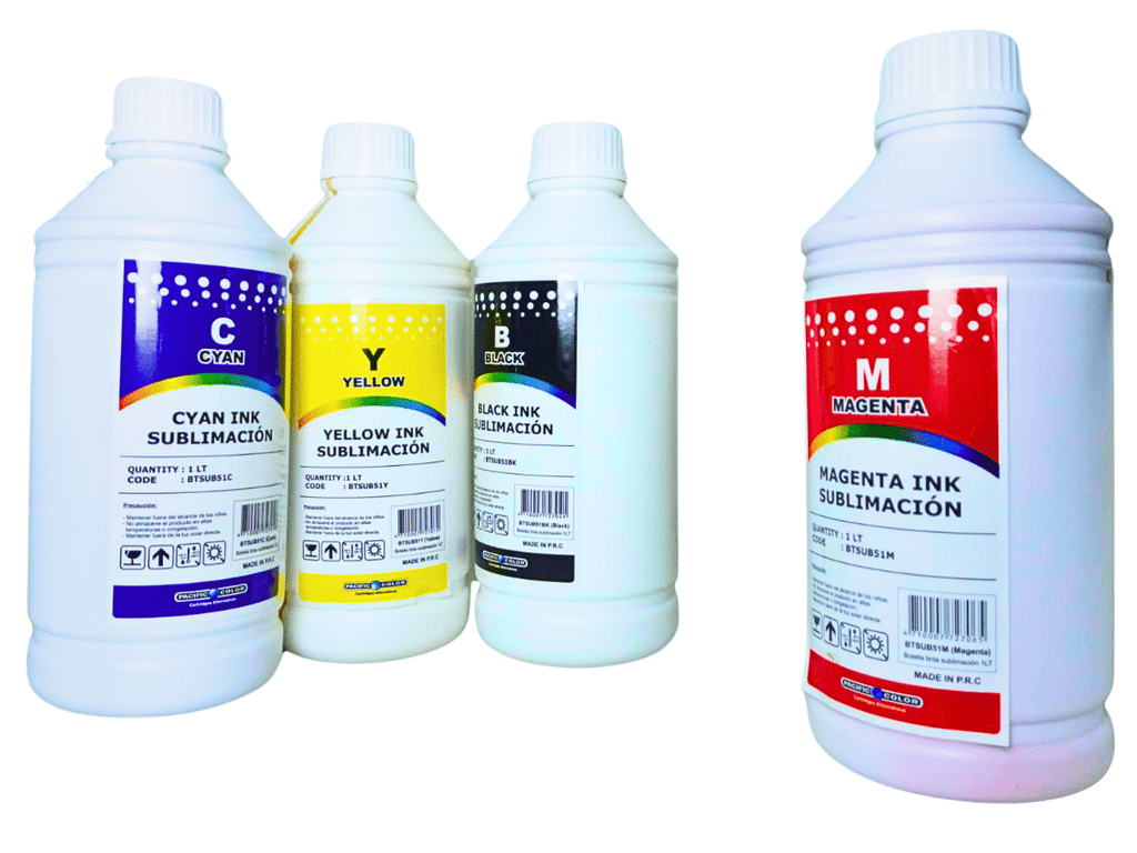 Tintas Para Sublimación Premium: Pack 4 Colores de 1 Litro