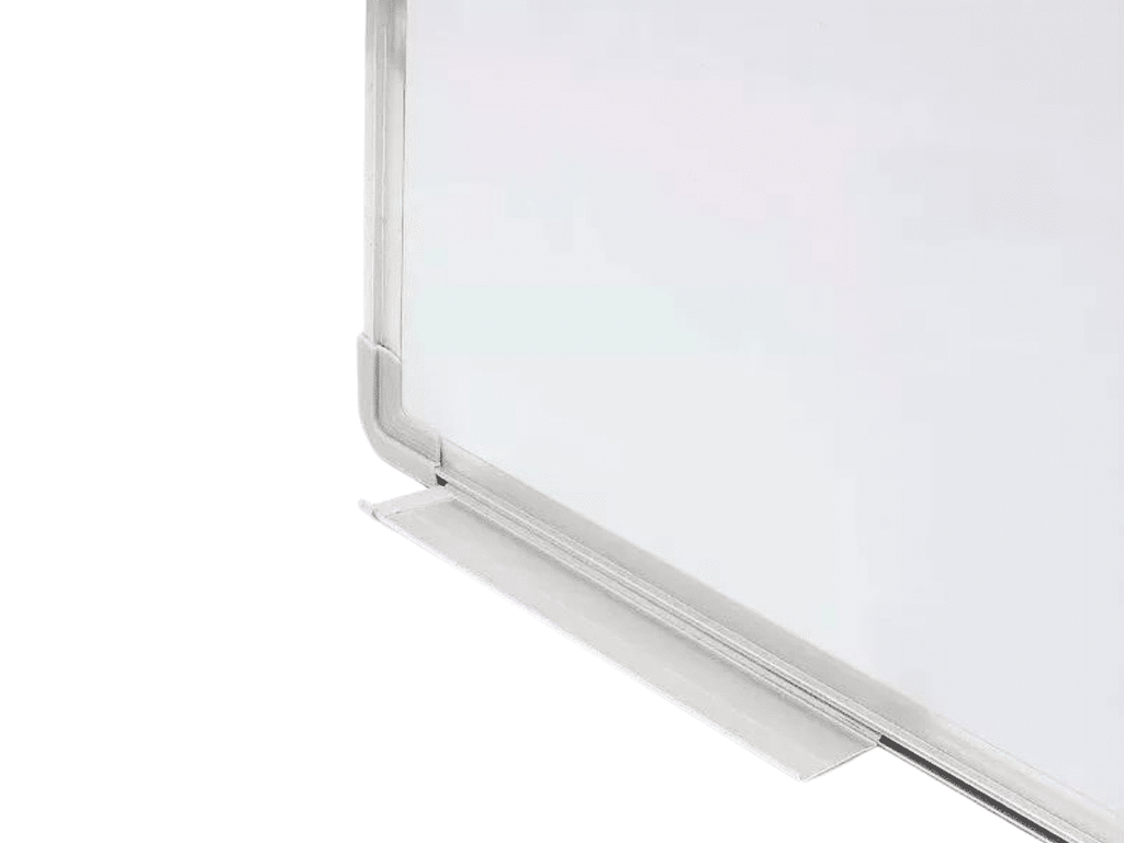 Pizarra Blanca Acrílica 40x30 cm con Marco De Aluminio Y Soporte