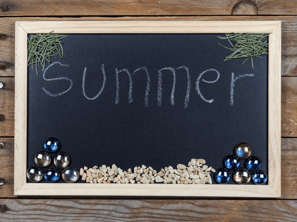 Pizarra Negra de 20x30 cm Para Tiza Con Marco De Madera