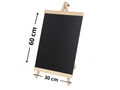 Pizarra Negra 30x60cm De Tiza Para Publicidad y Marco De Madera