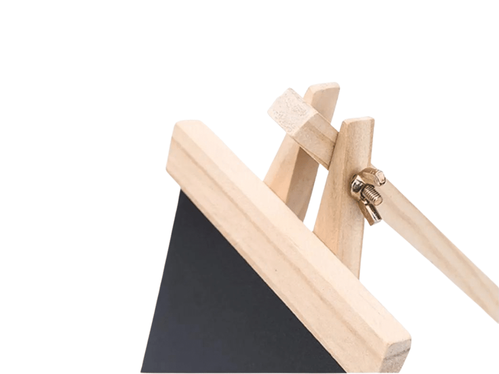 Pizarra Negra 30x60cm De Tiza Para Publicidad y Marco De Madera