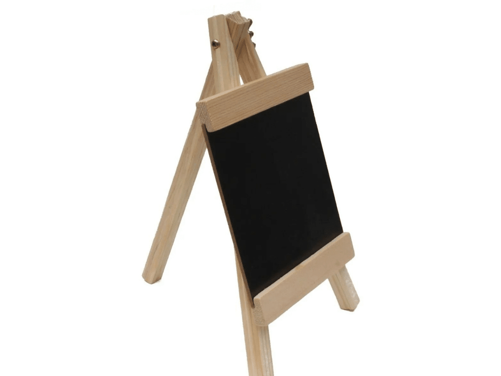 Pizarra Negra 30x60cm De Tiza Para Publicidad y Marco De Madera