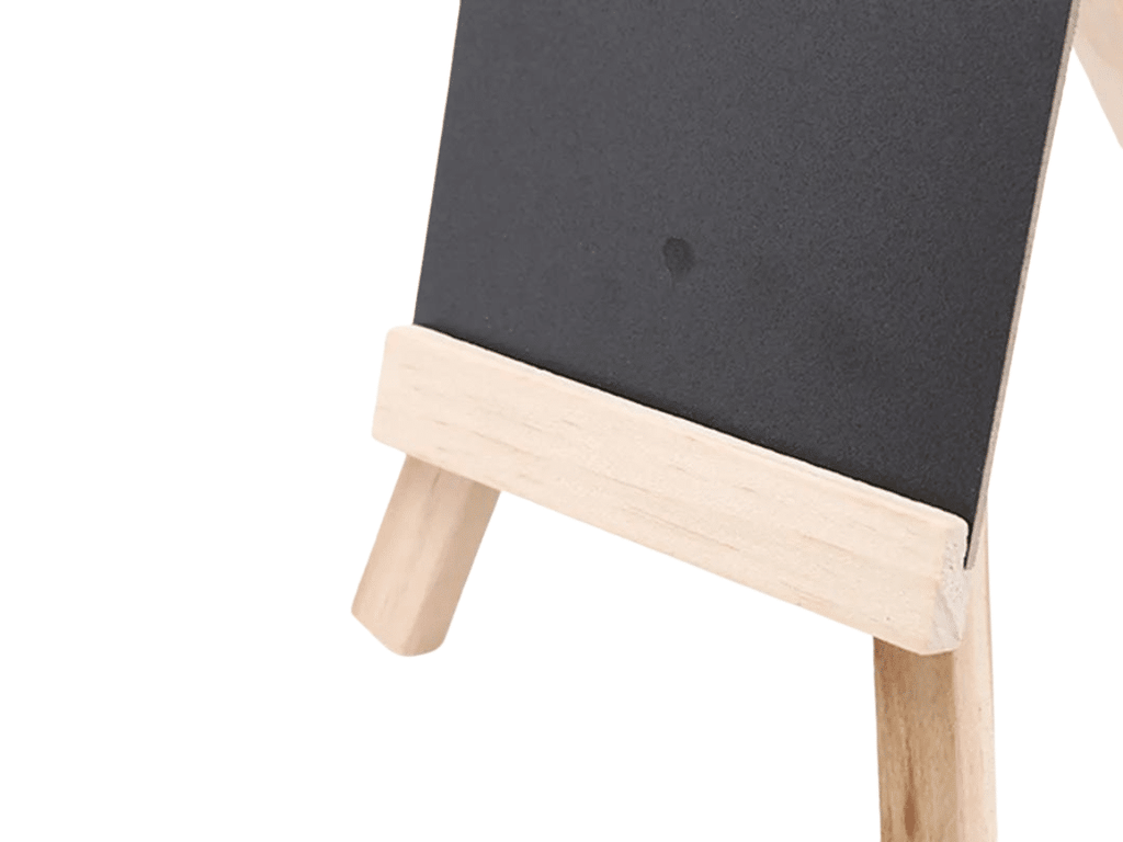 Pizarra Negra 30x60cm De Tiza Para Publicidad y Marco De Madera