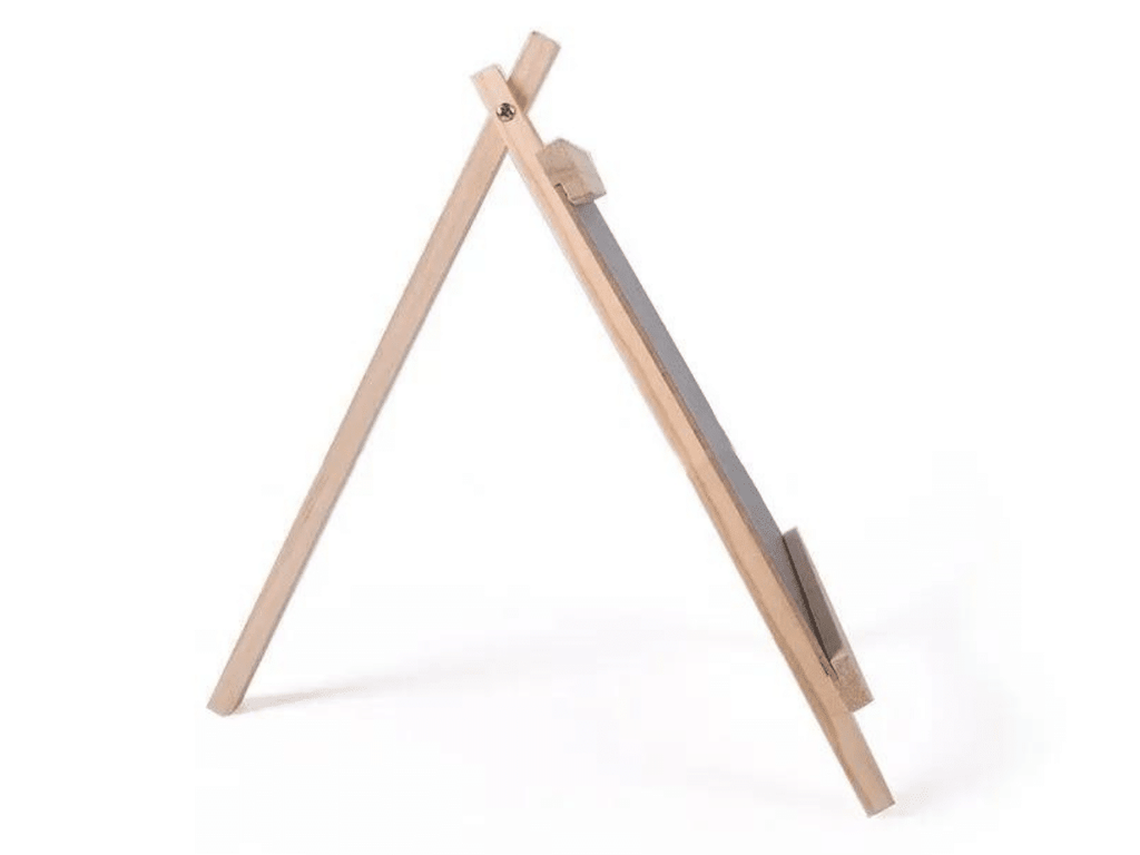 Pizarra Negra 30x60cm De Tiza Para Publicidad y Marco De Madera