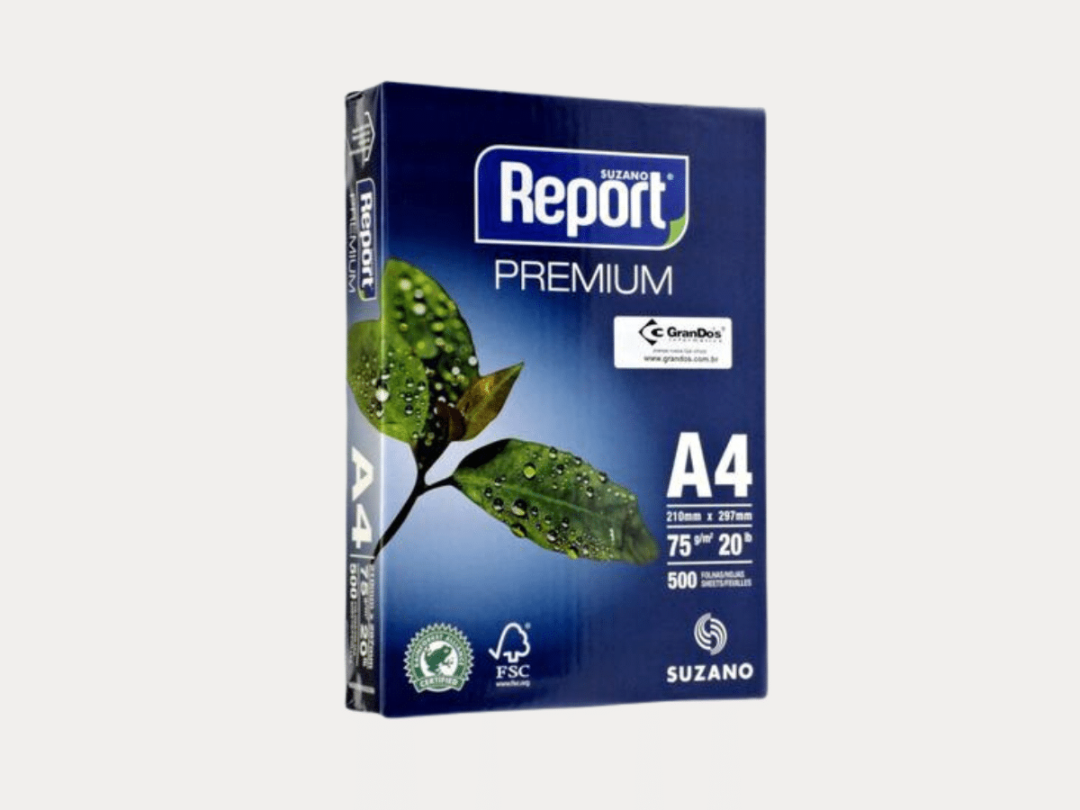 Papel Fotocopia A4 Report 75 Gr X 500 Hojas Bond Premium