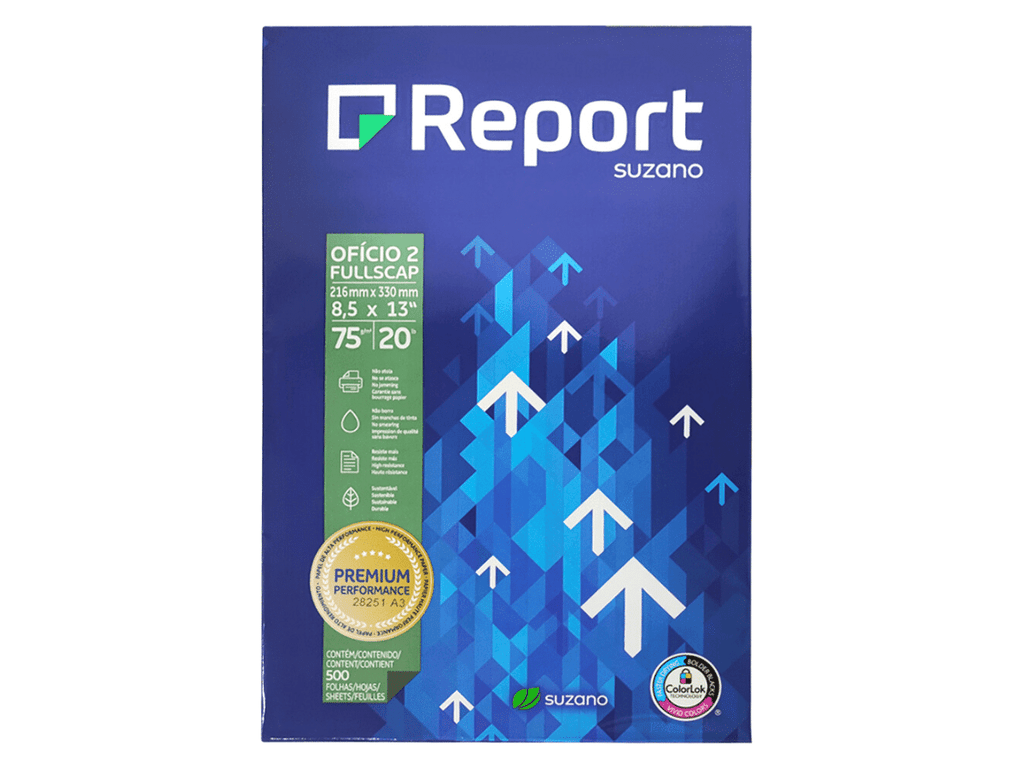 Papel Fotocopia Report Resma Oficio 75 gr x 500 Hojas