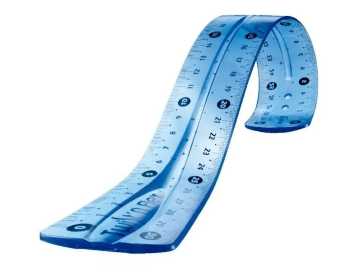 Set De Geometría Flexible 30 Cm 4 Tipos De Regla Escolar